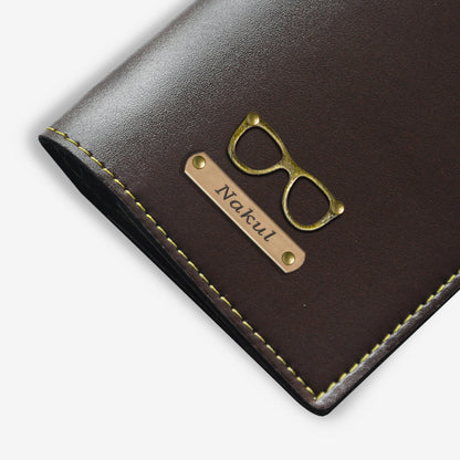 PERSONALISED PASSPORT COVER - BROWN