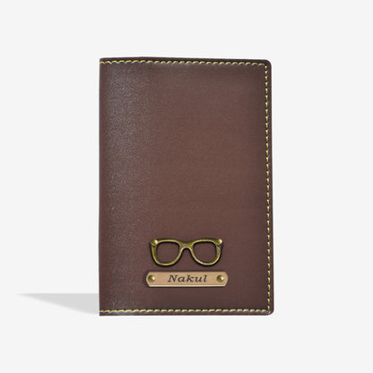 PERSONALISED PASSPORT COVER - BROWN