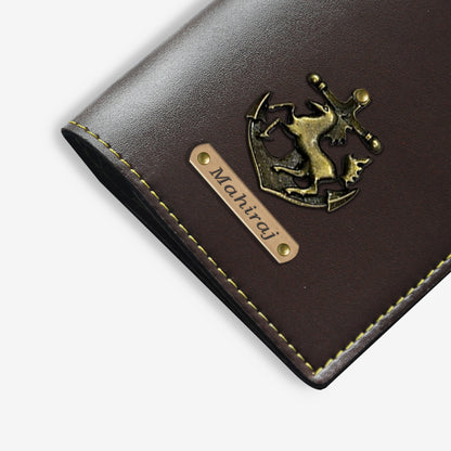 EXCLUSIVE PERSONALISED PASSPORT COVER - BROWN