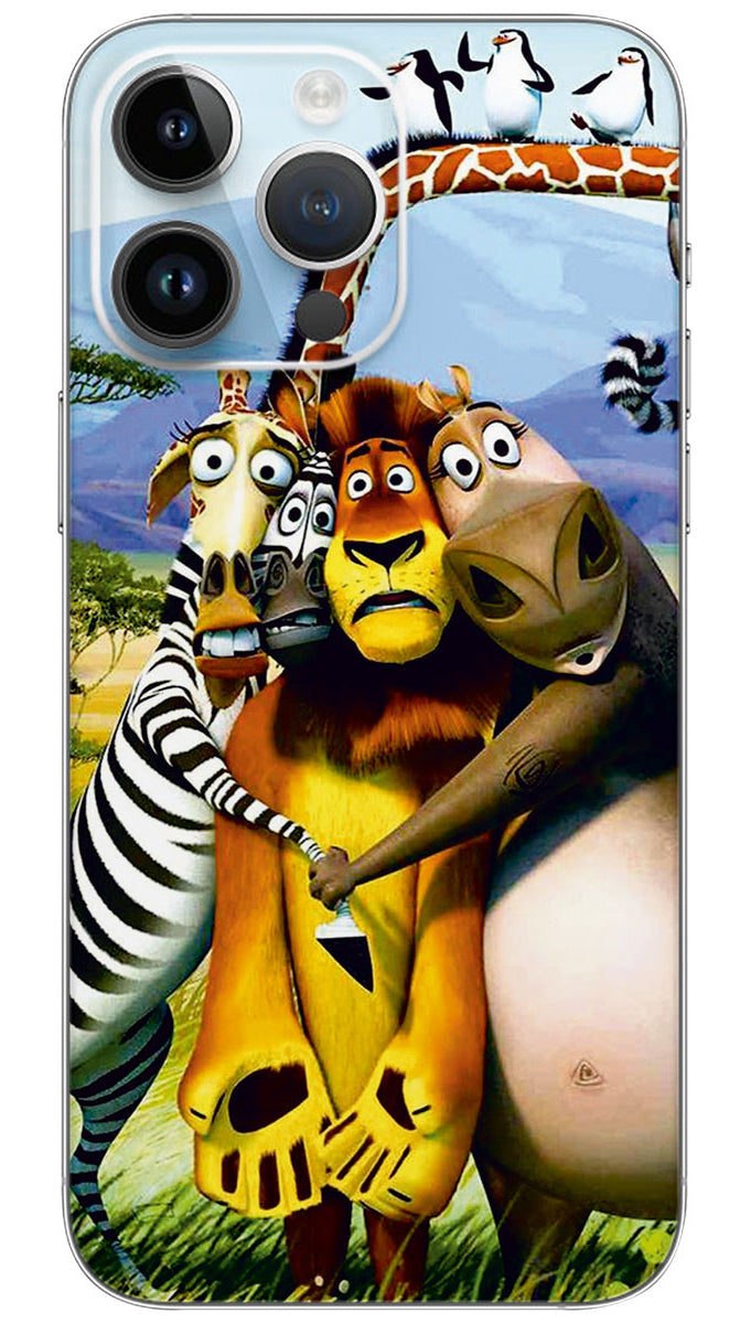 Madagascar Family Mobile Skin Wrap  - CART0006