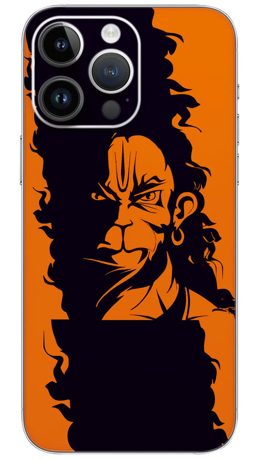 ANGRY LORD HANUMANJI  Mobile Skin Wrap  - GOD0126