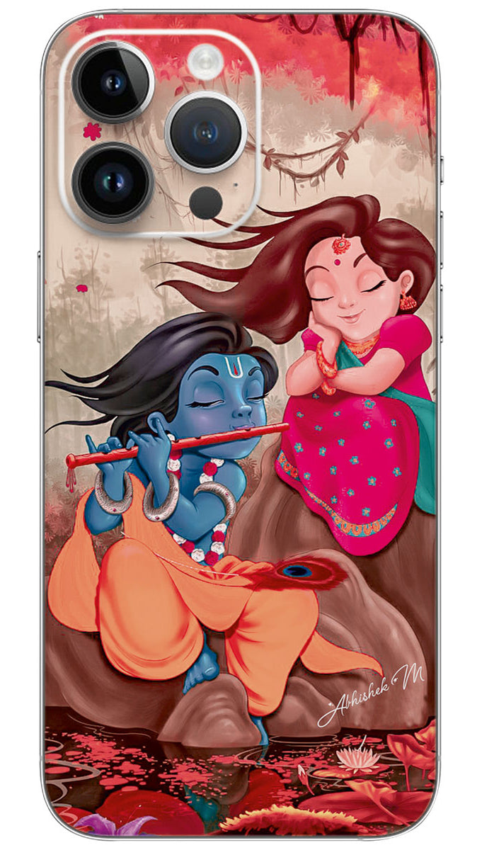 BEAUTIFUL RADHE KRISHNA  Mobile Skin Wrap  - GOD0215