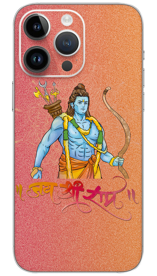 LORD RAM WITH GLITER BACKGROUND Mobile Skin Wrap  - GOD0412