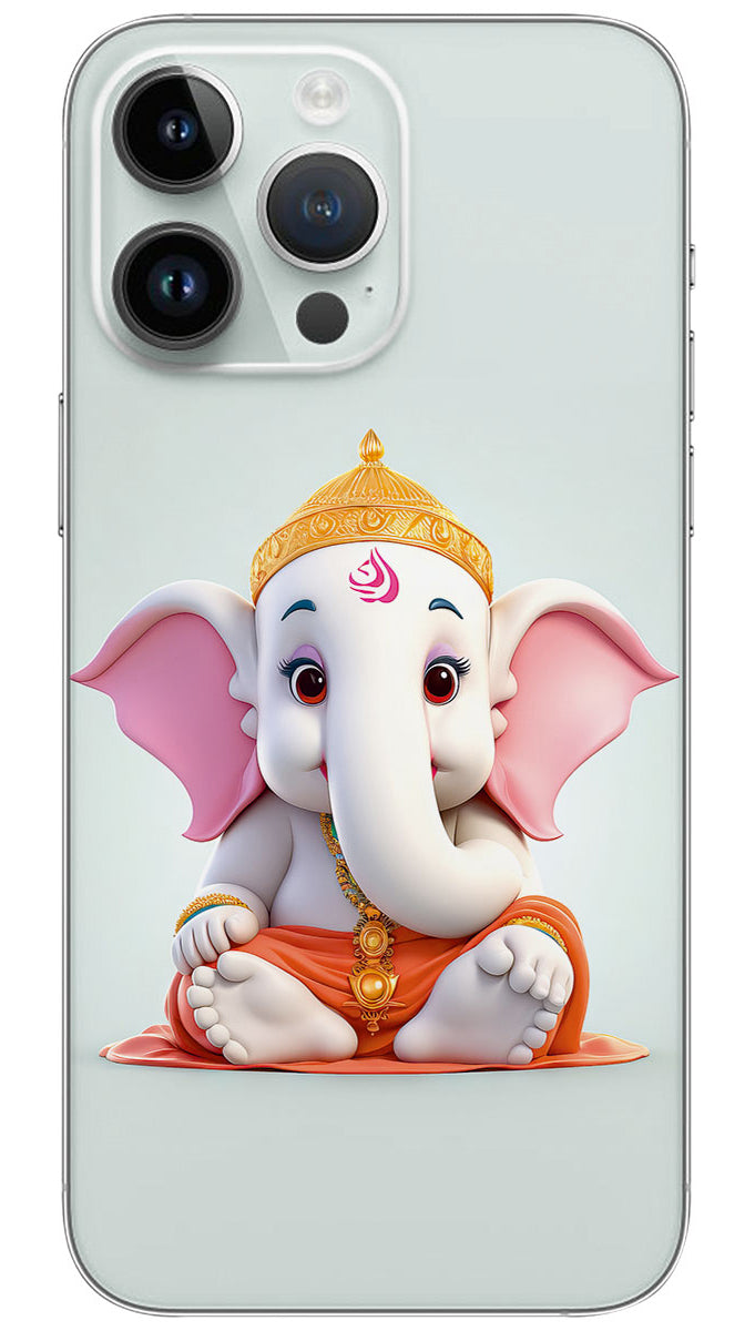 CARTOON LORD GANESH THEME Mobile Skin Wrap  - GOD0767