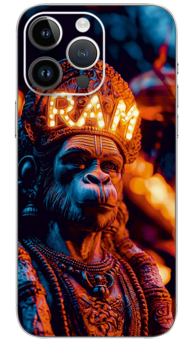 AI GEBRATE LORD HANUMANJI  Mobile Skin Wrap  - GOD0816