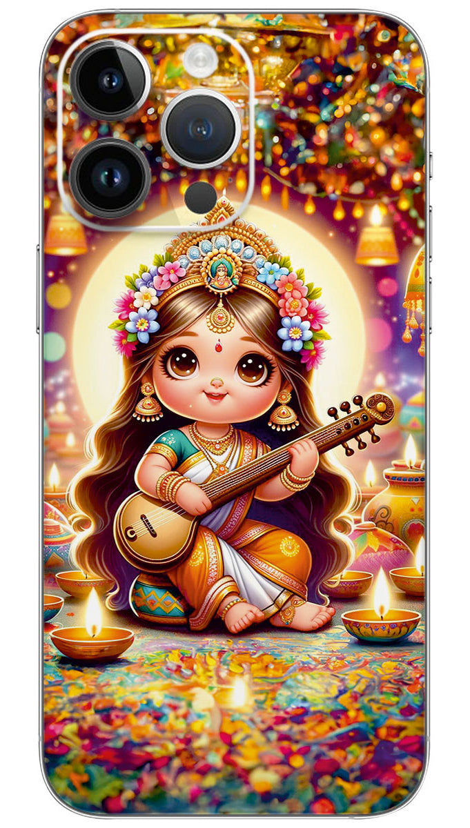 LITTLE SHREE SARSWATI MAA Mobile Skin Wrap  - GOD0856