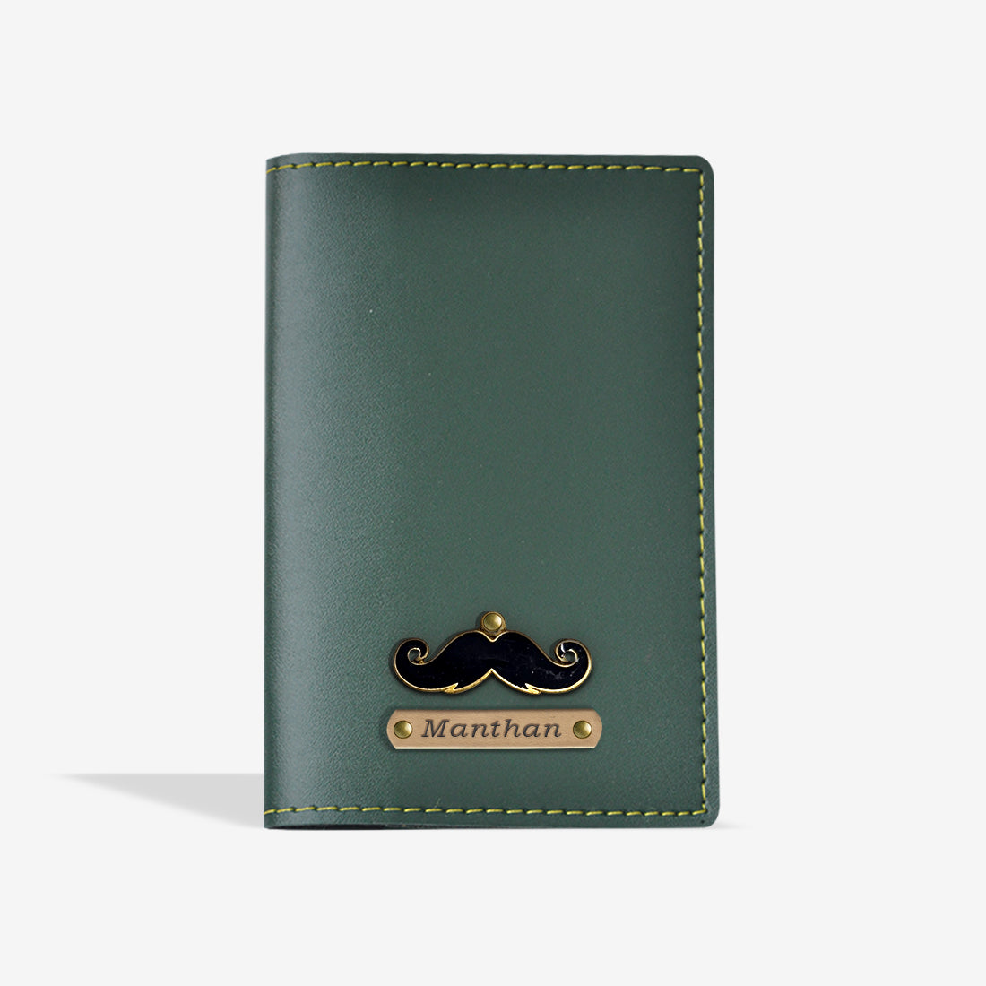 PERSONALISED PASSPORT COVER - OLIVE