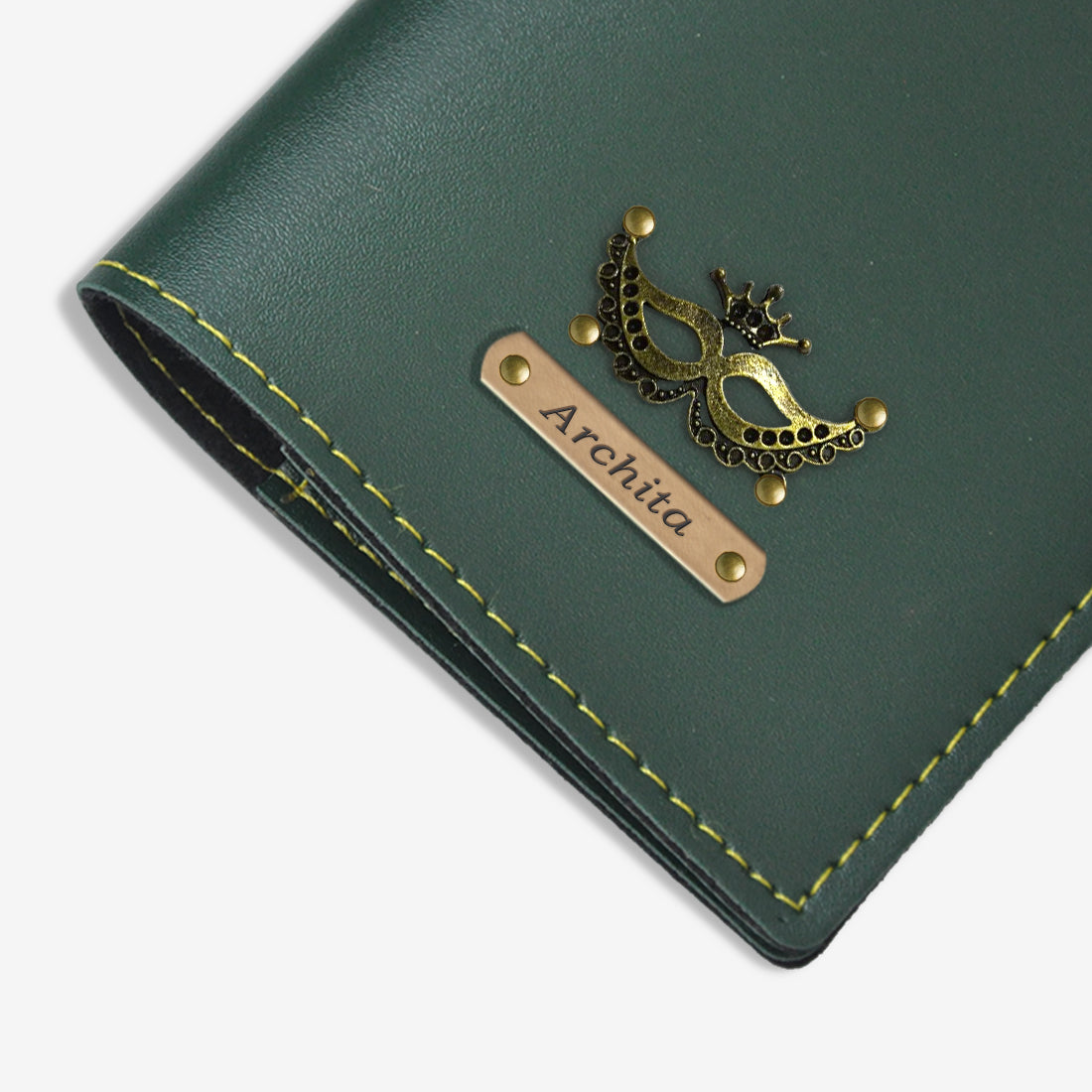 EXCLUSIVE PERSONALISED PASSPORT COVER - OLIVE