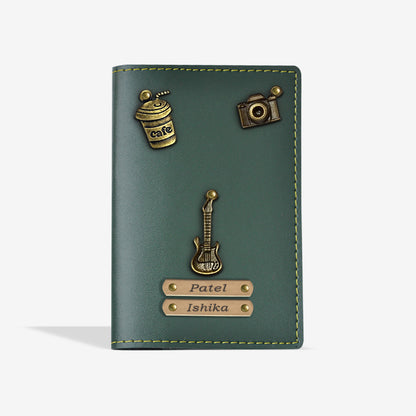 PREMIUM EXCLUSIVE PERSONALISED PASSPORT COVER - OLIVE