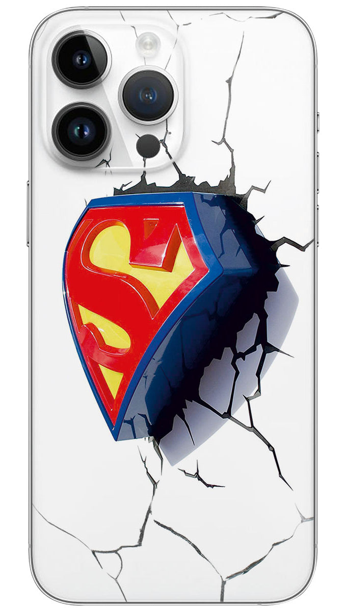 3D SUPERMAN SYMBOL  Mobile Skin Wrap  - HOLL0219