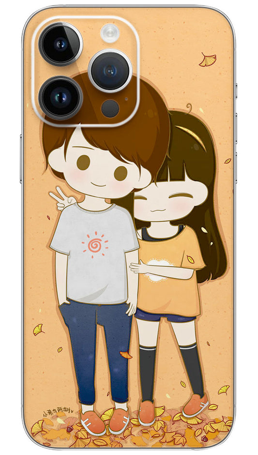 Cute Autumn Cartoon Mobile Skin Wrap  - LOVE0027