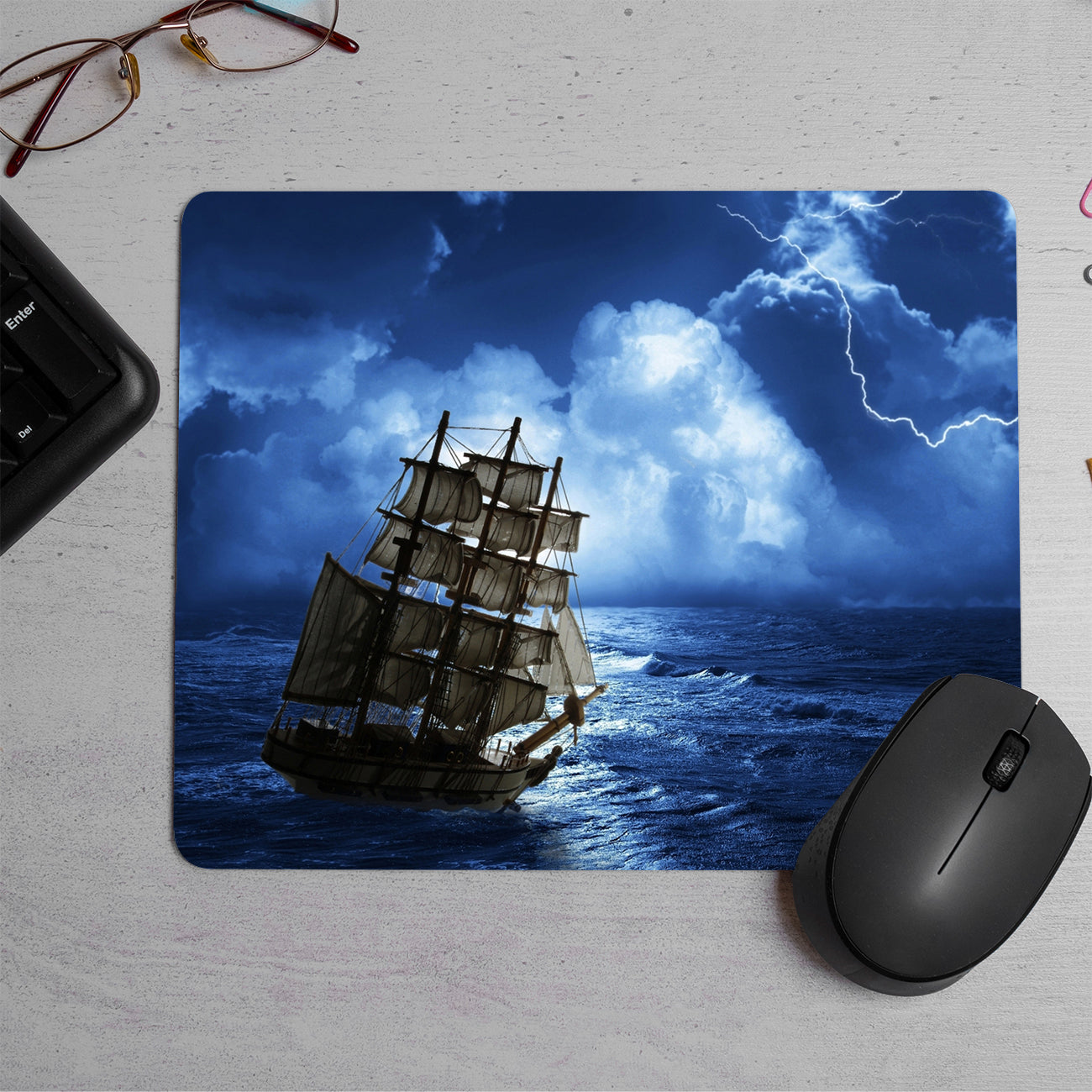 Sea Storm Animated Printed Mouse Pad (DESIGN-209)