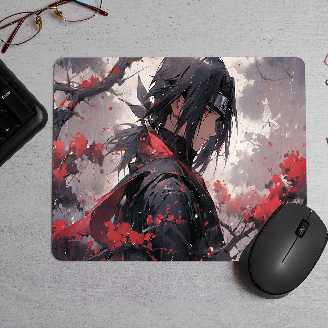 Uchiha Itachi anime  Printed Mouse Pad (DESIGN-44)