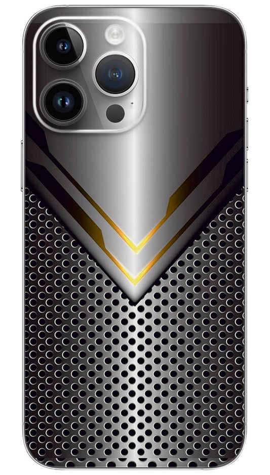 Metallic Yellow Light Arrow Mesh Mobile Skin Wrap  - PATTC0073