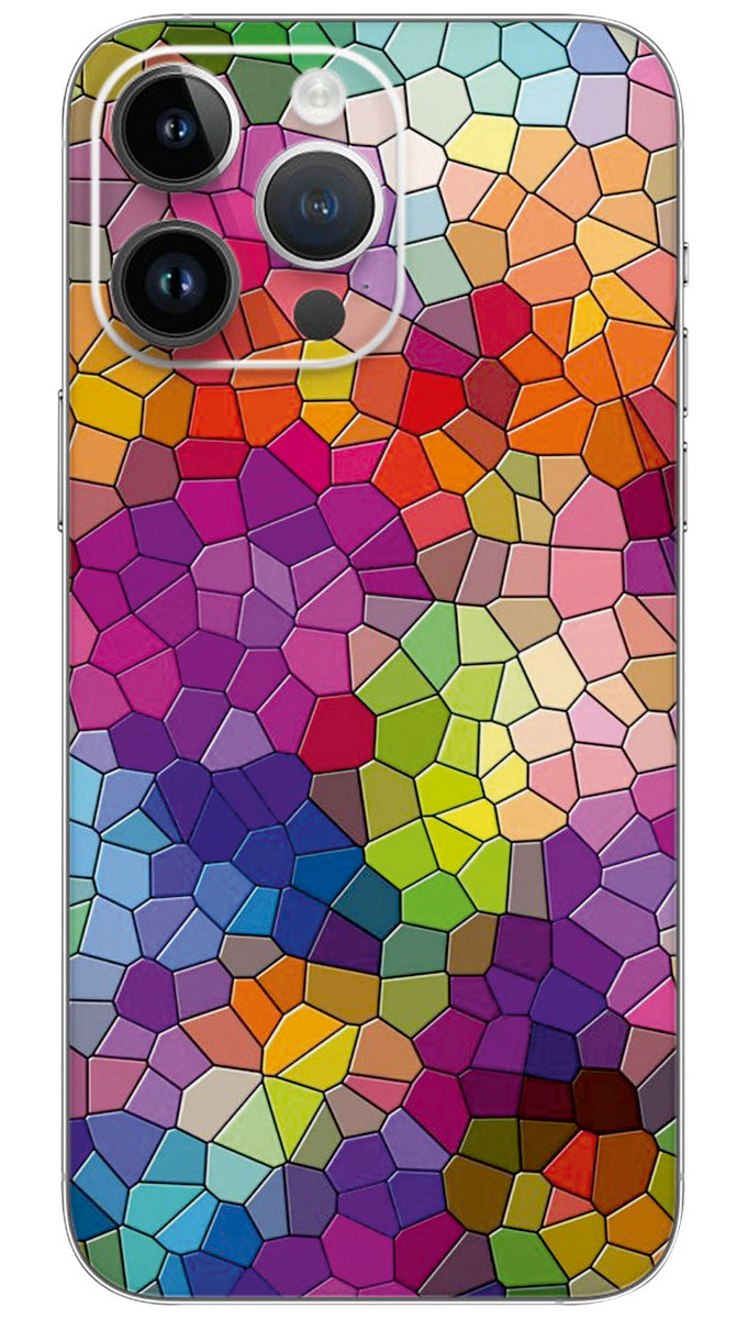 Raibow Mosaic pattern Mobile Skin Wrap  - PATTC0085