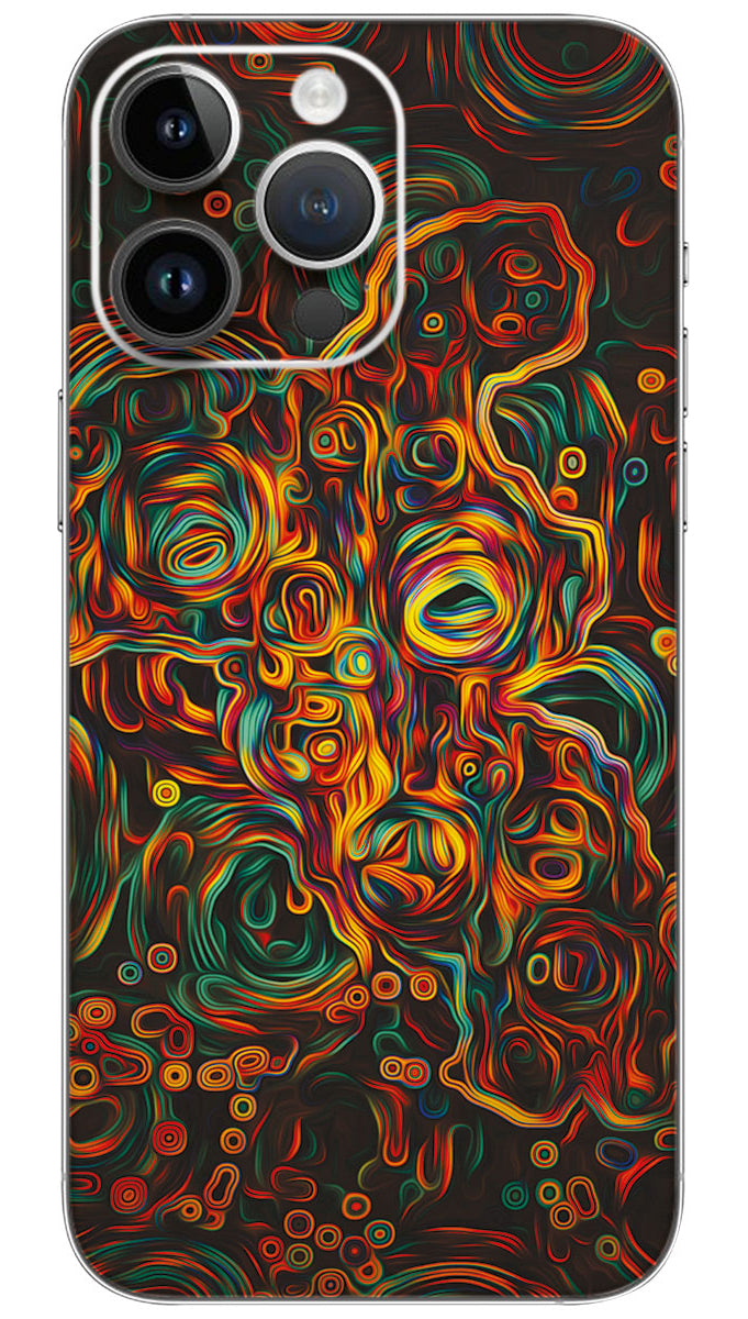 Colorful Abstract Mobile Skin Wrap  - PATTC0115