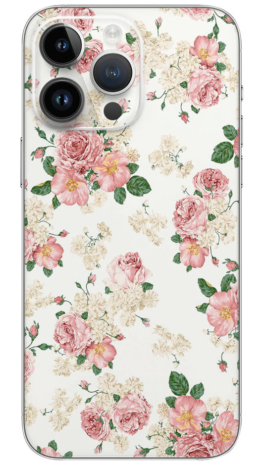 Pink Floral pattern Mobile Skin Wrap  - PATTC0150