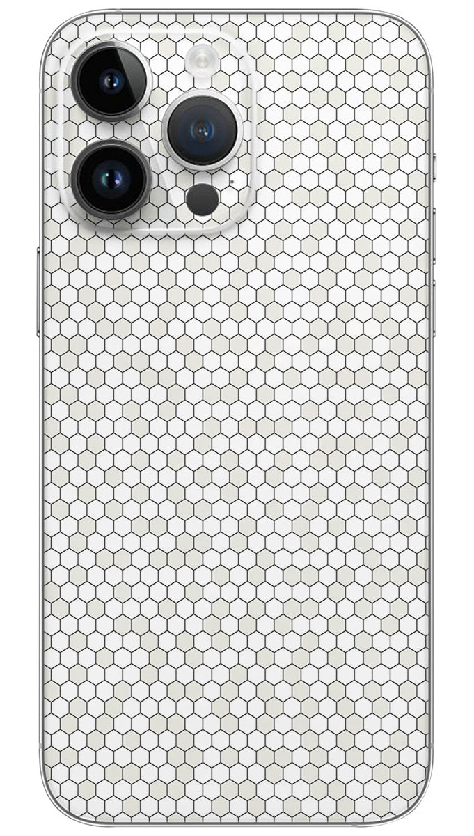 Black honeycomb pattern Mobile Skin Wrap  - PATTH0005