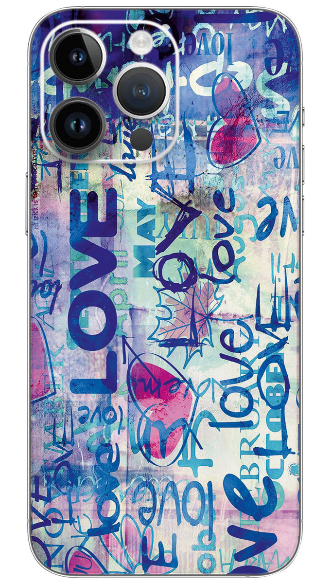 Graffiti Background pattern Mobile Skin Wrap  - PATTM0006