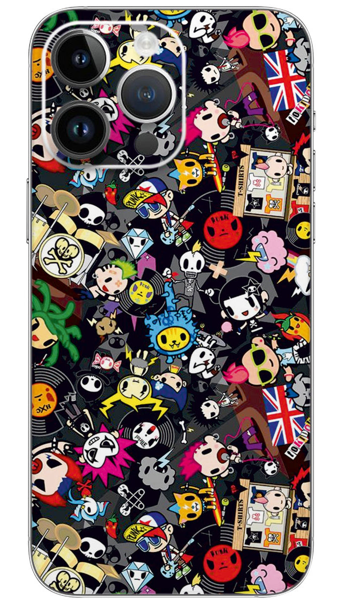 Tokidoki x hello kitty pattern Mobile Skin Wrap  - PATTM0064