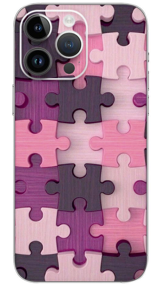 Color Puzzle pieces pattern Mobile Skin Wrap  - PATTX0018