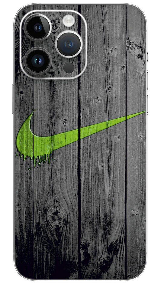 Nike on wooden texture pattern Mobile Skin Wrap  - PATTX0036