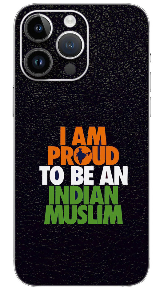 Proud Indian Muslim quotes  Mobile Skin Wrap  - QUOA0033