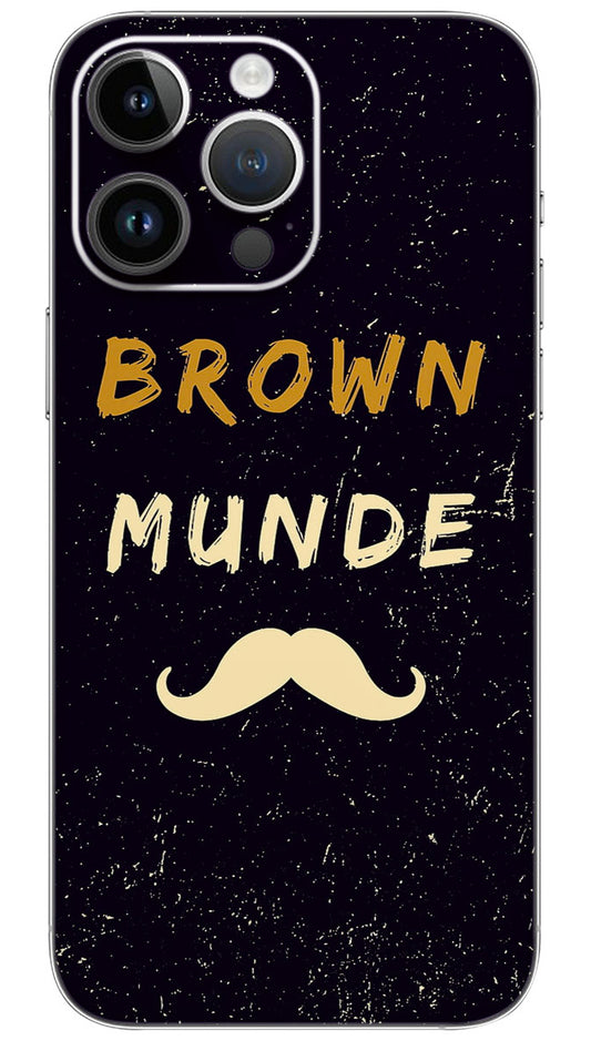 Brown monde quotes Mobile Skin Wrap  - QUOA0088