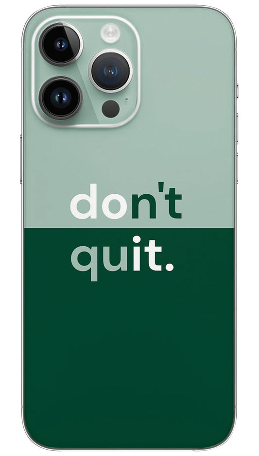 Don't quit quotes Mobile Skin Wrap  - QUOA0101