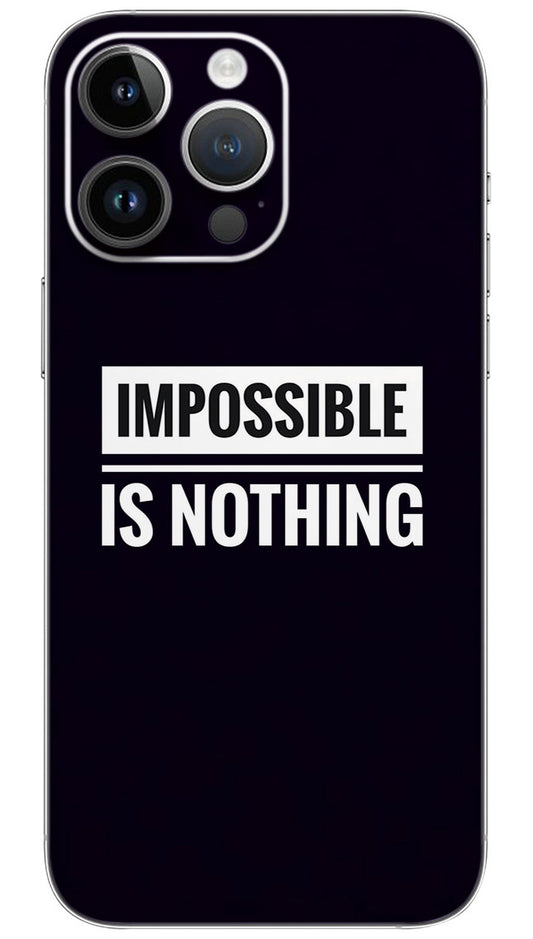 Nothing is impossible quotes Mobile Skin Wrap  - QUOA0113