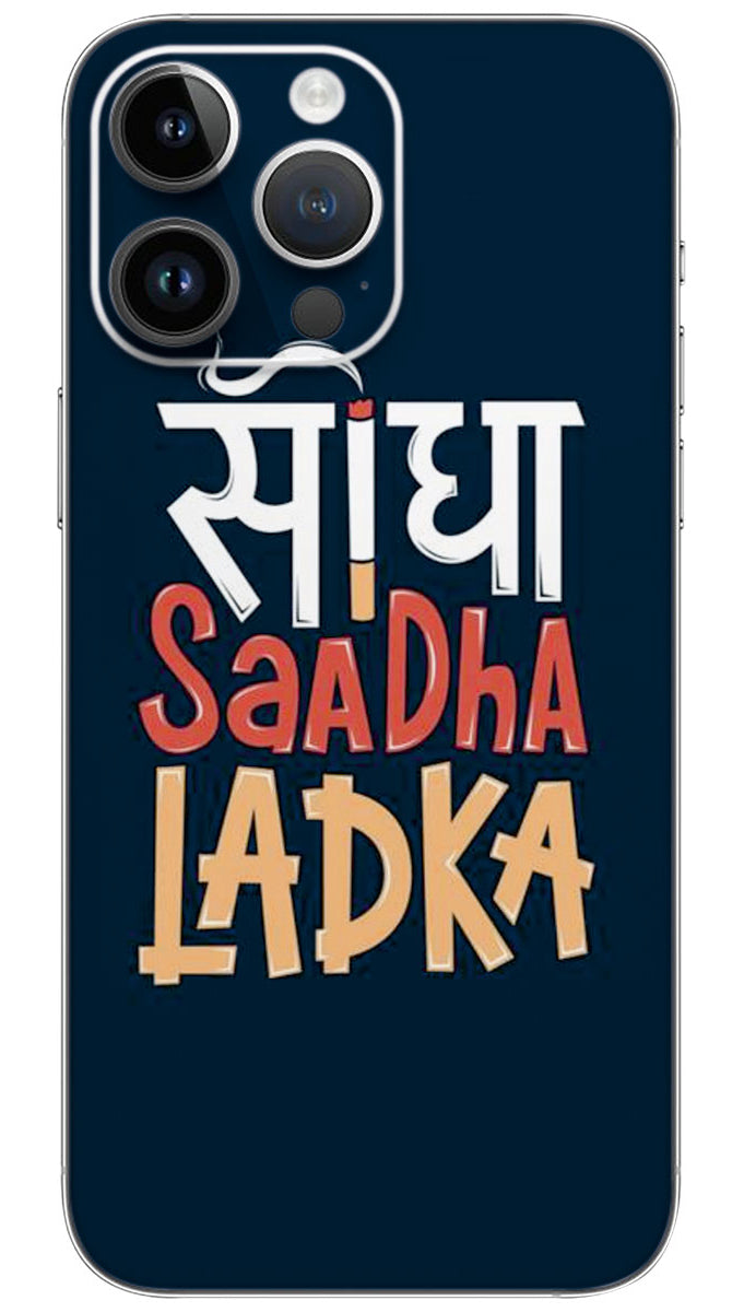 Seedha Saadha Ladka quotes Mobile Skin Wrap  - QUOG0038