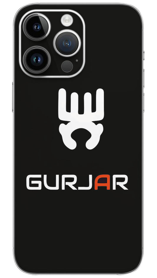 Gurjar logo caste name Mobile Skin Wrap  - REAS0010