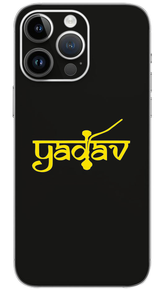 Yadav Name Logo Mobile Skin Wrap  - REAS0027