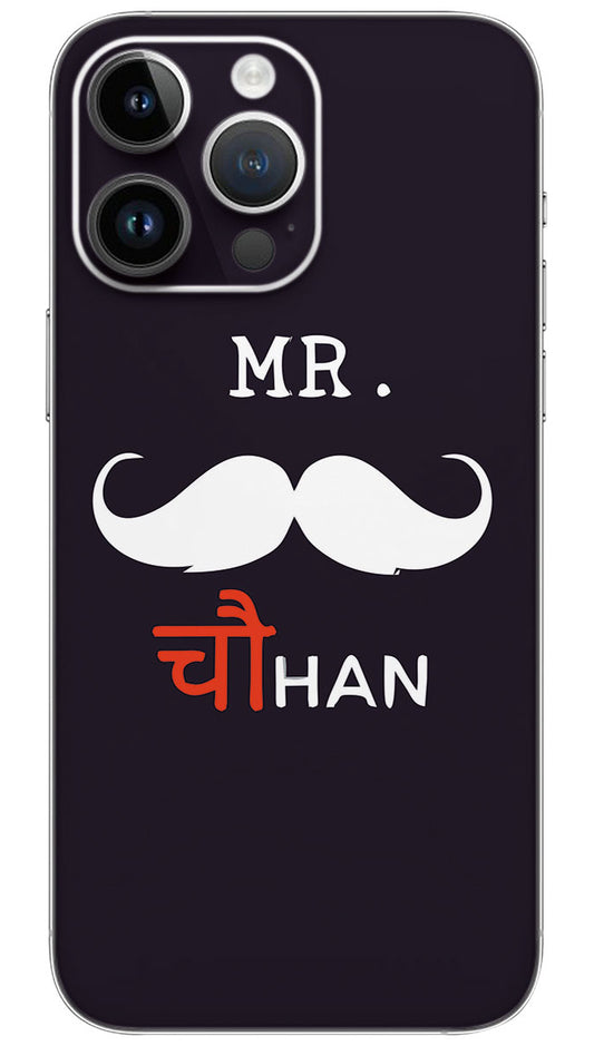 Mr. chauhan name Mobile Skin Wrap  - REAS0054