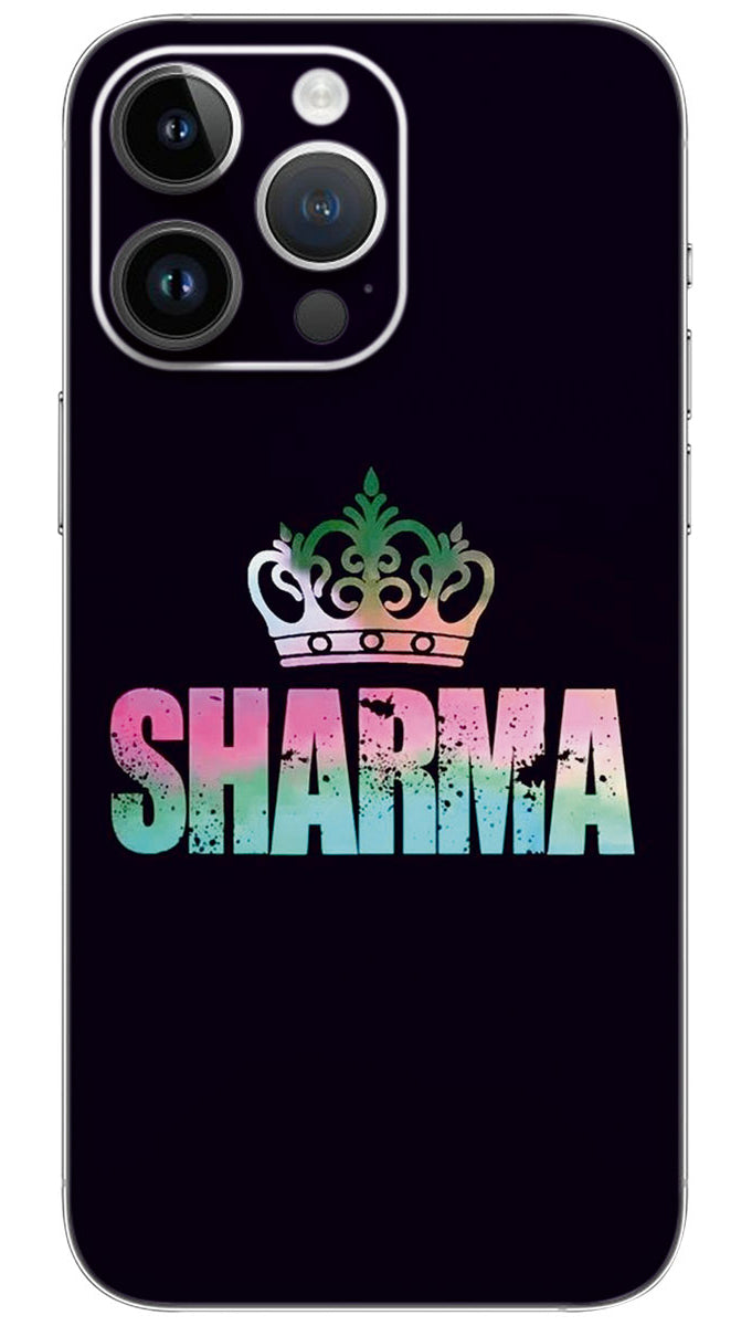 Multicolor in sharma name  Mobile Skin Wrap  - REAS0075