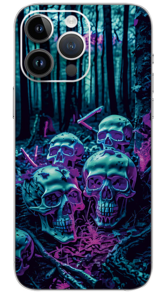 Halloween skull design Mobile Skin Wrap  - SKUL0046