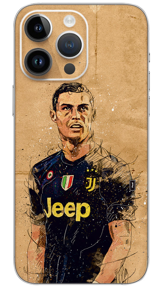 Color paint cristiano ronaldo  Mobile Skin Wrap  - SPOR0028