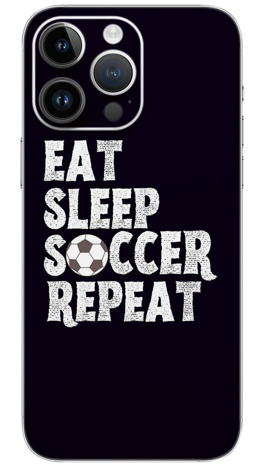 Eat Sleep Soccer Repeat Mobile Skin Wrap  - SPOR0246