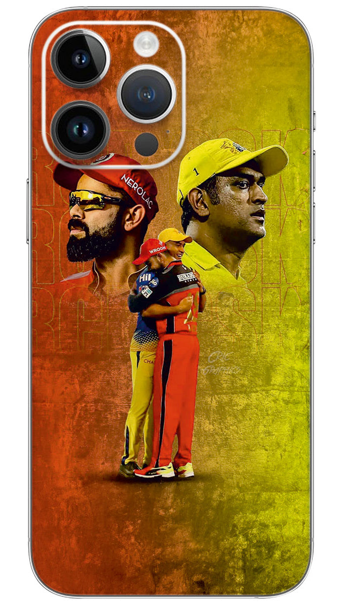 IPL VIRAT KOHLI AND MS DHONI  Mobile Skin Wrap  - SPOR0264