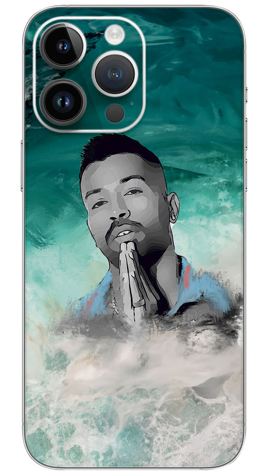 Colorful photo hardik pandya Mobile Skin Wrap  - SPOR0303