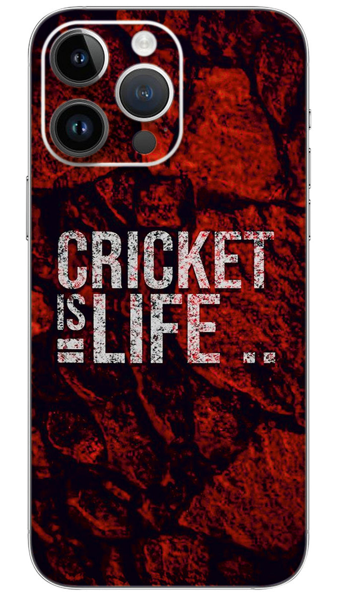 CRICKET IS LIFE Mobile Skin Wrap  - SPOR0400