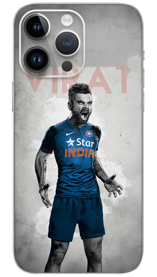 Angry rcb caption virat kohli  Mobile Skin Wrap  - SPOR0434