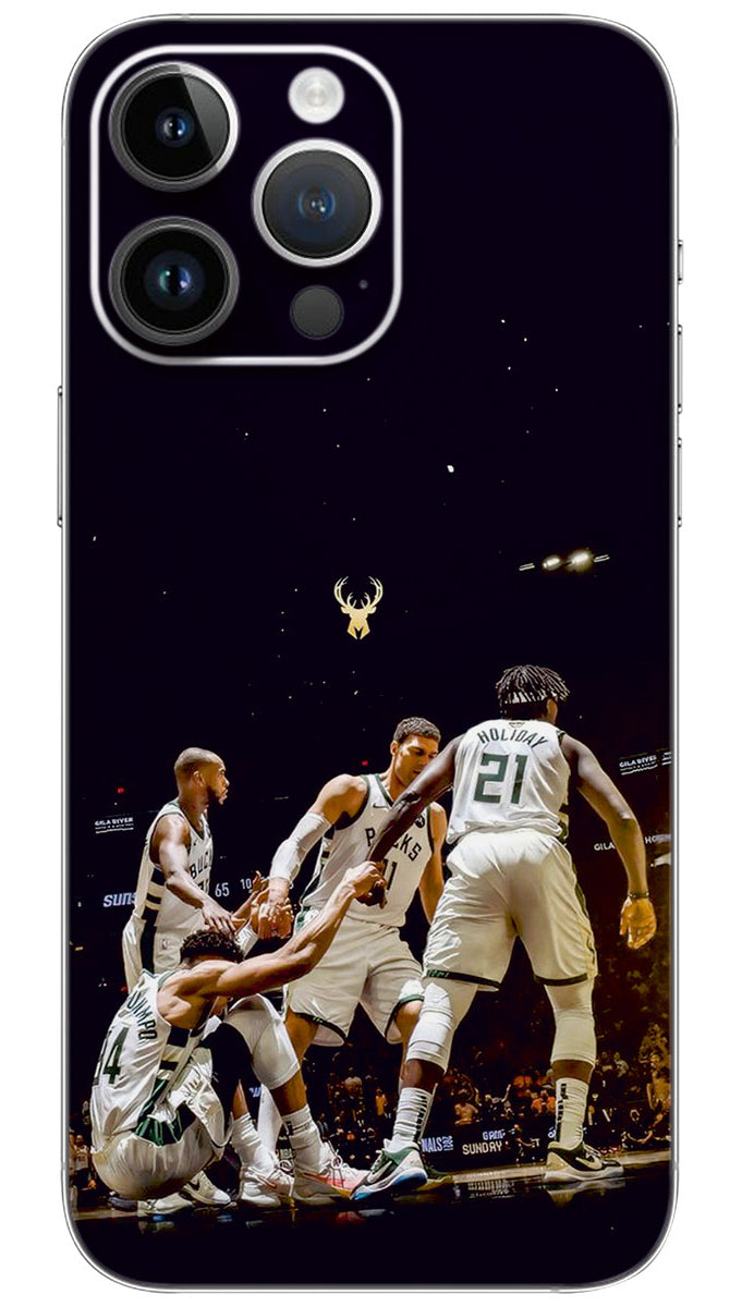 JYBPS Milwaukee Bucks Mobile Skin Wrap  - SPOR0467