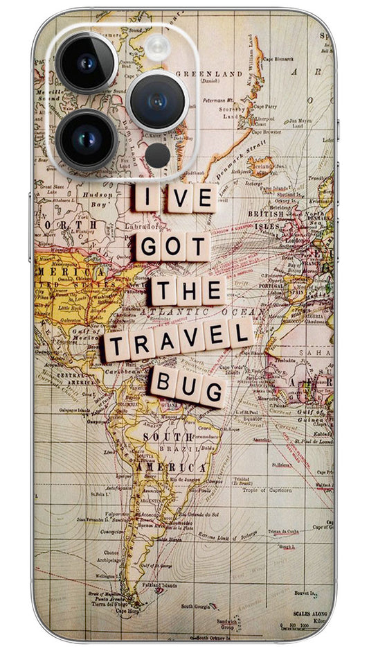 I've got the travel bug world Mobile Skin Wrap  - WORL0003