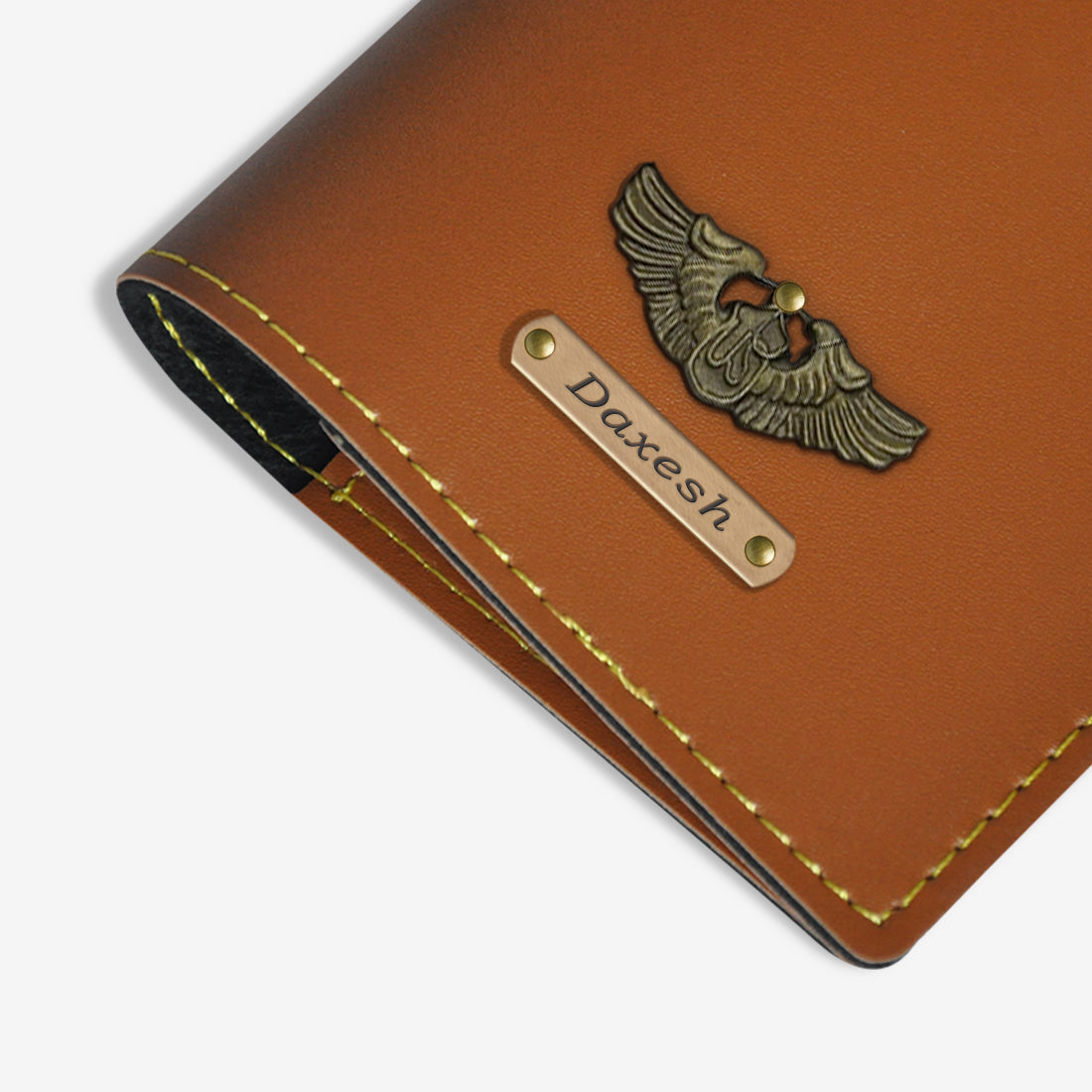 PERSONALISED PASSPORT COVER - TAN