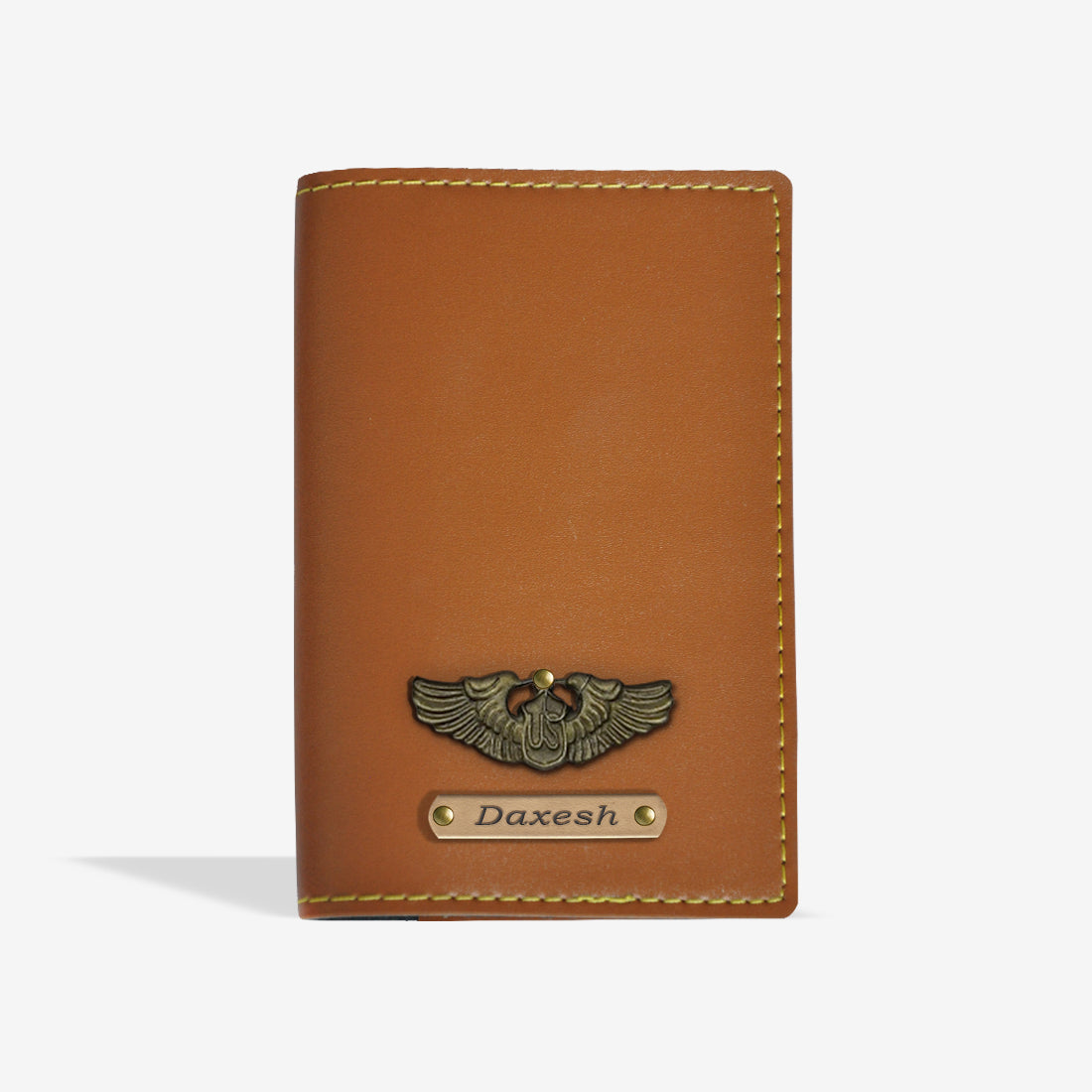 PERSONALISED PASSPORT COVER - TAN