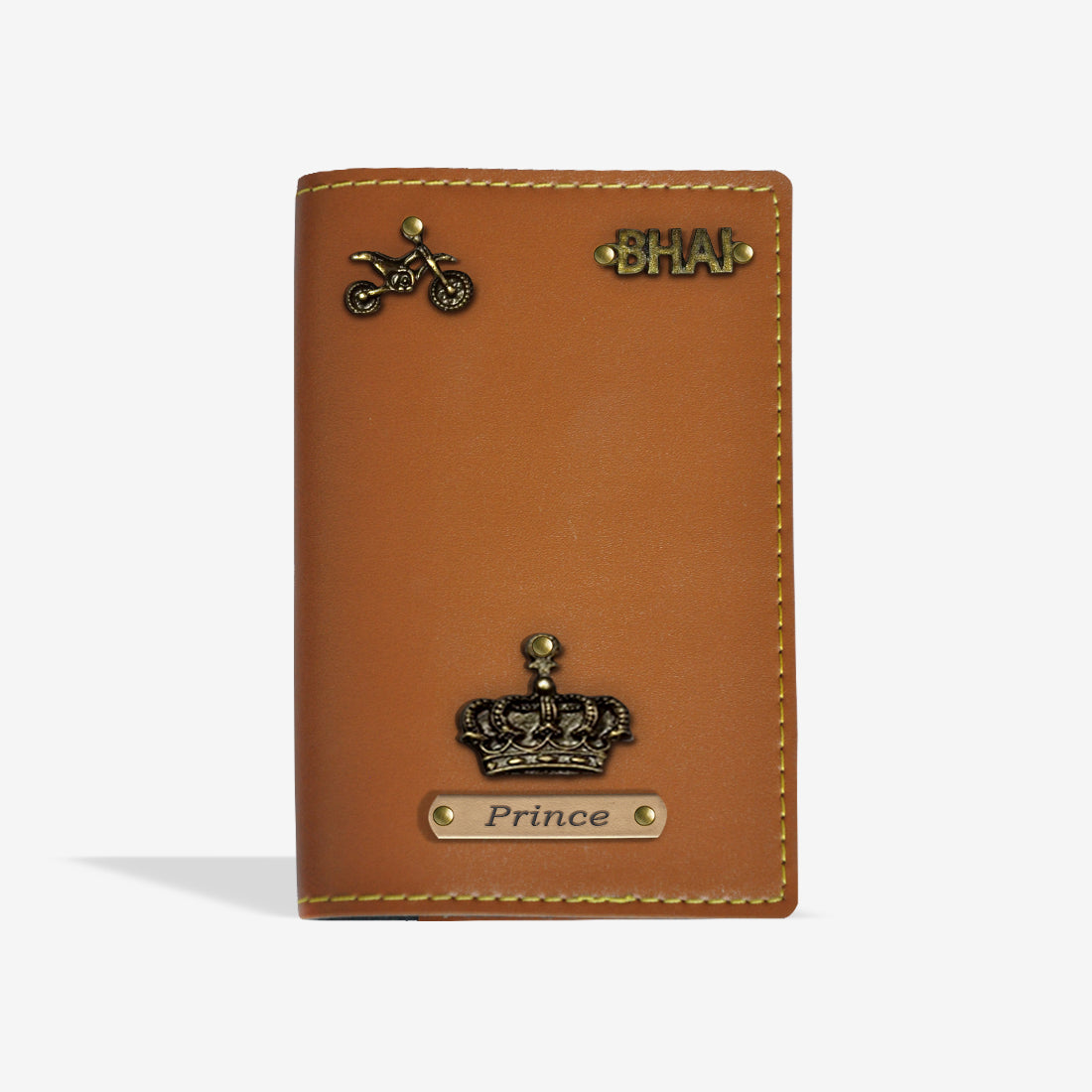 EXCLUSIVE PERSONALISED PASSPORT COVER - TAN