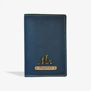 PERSONALISED PASSPORT COVER - BLUE