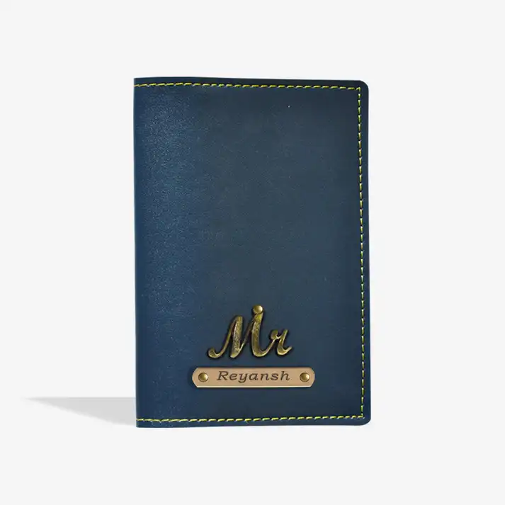 PERSONALISED PASSPORT COVER - BLUE