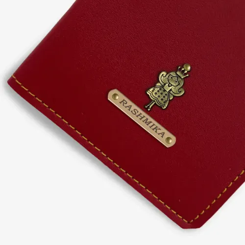 PERSONALISED PASSPORT COVER - WINE hover